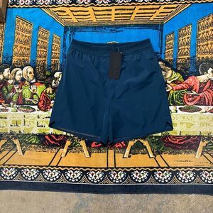 Blue alphalete running shorts Size small BNWT performance stretchy nylon modern